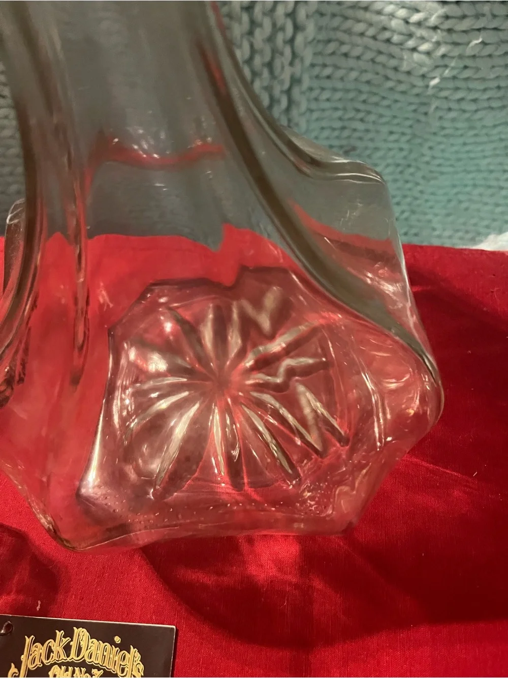 Jack Daniels Clear Glass Decanter